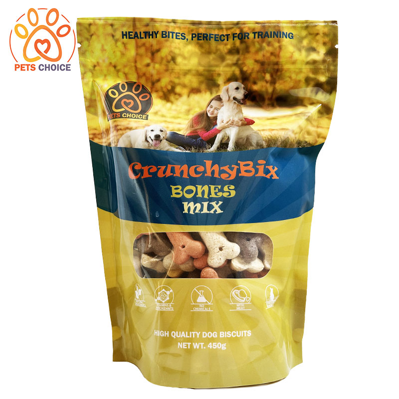 Biscotti per cani PetsChoice CrunchyBix Bones Mix 450g.