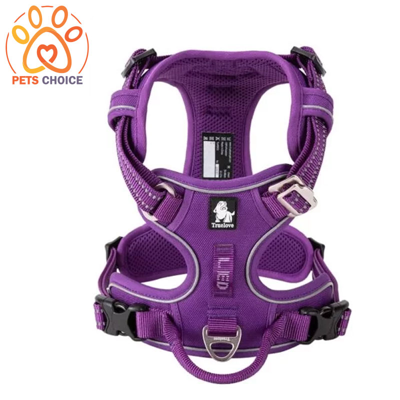 POWERWALK - H-shaped anti-pull harness with reflective inserts